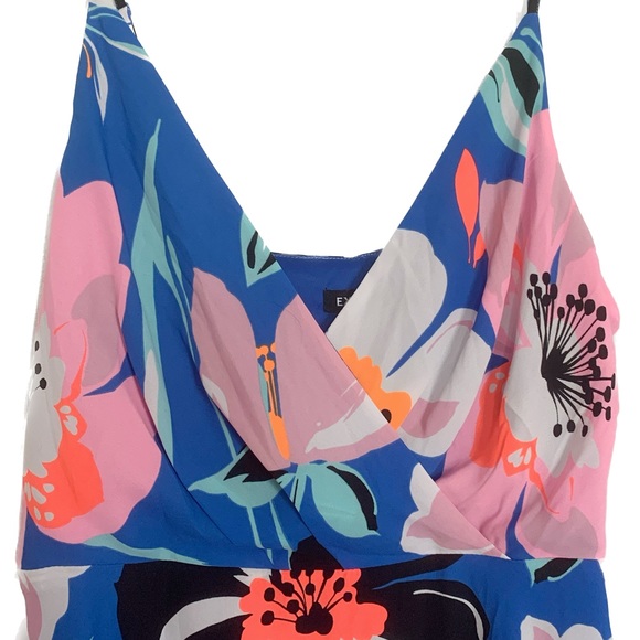 Express Blue and Pink Spaghetti Strap Mini Sundress - Picture 3 of 8